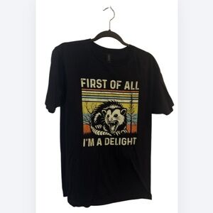 Black Graphic T-Shirt (M)